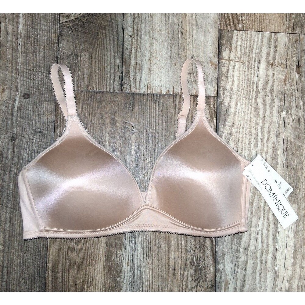 NWT! Dominique 5400 Sara Latte Molded Wire Free T-Shirt Bra, 38D - Picture 2 of 9